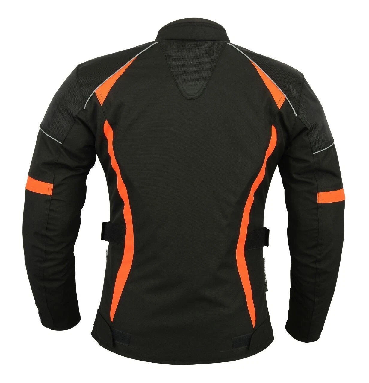 A1 Neu Premium-Qualität Motorrad Cordura Damen Schwarz-Orange Jacke verfpgbar in 4 Farben