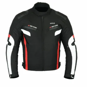 Herren Cordura Motorradjacke A1-Front-Rot