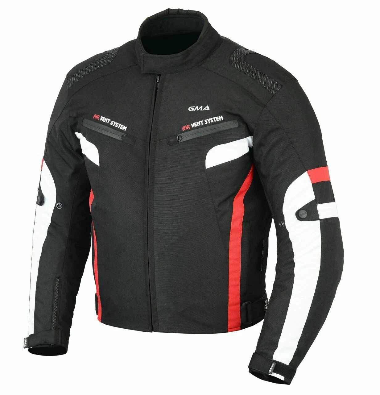 Herren Cordura Motorradjacke A1-Side-Rot