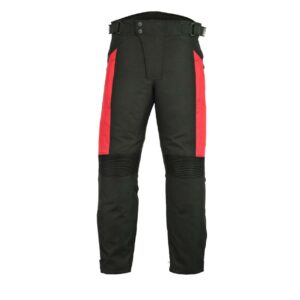 Herren Cordura Motorradhose A1-Front-Rot
