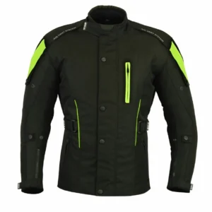A2 Neu Premium-Qualität Motorrad Cordura Damen Schwarz-Grün Jacke verfpgbar in 3 Farben