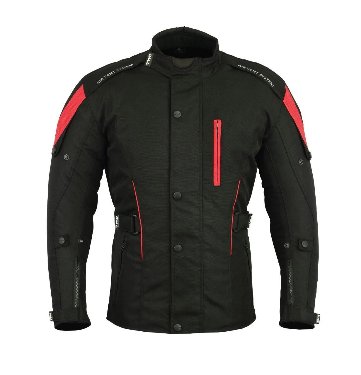 A2 Neu Premium-Qualität Motorrad Cordura Damen Schwarz-Rot Jacke verfpgbar in 3 Farben
