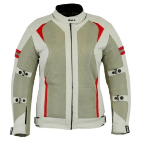A2 Neu Premium-Qualität Motorrad Cordura Damen Weiß Jacke