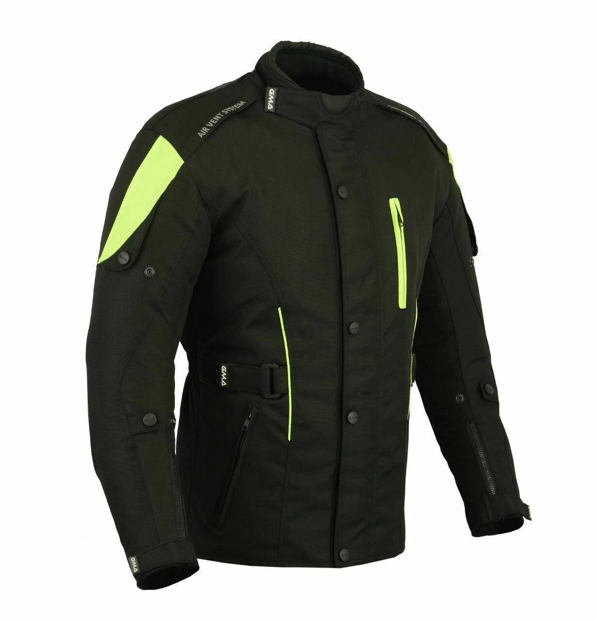 A2 Neu Premium-Qualität Motorrad Cordura Damen Schwarz-Grün Jacke verfpgbar in 3 Farben