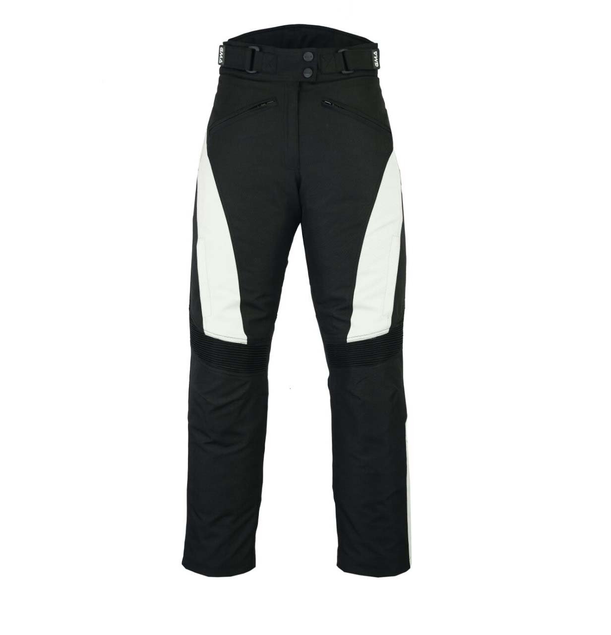 Damen Motorrad Hose Schwarz-Grau