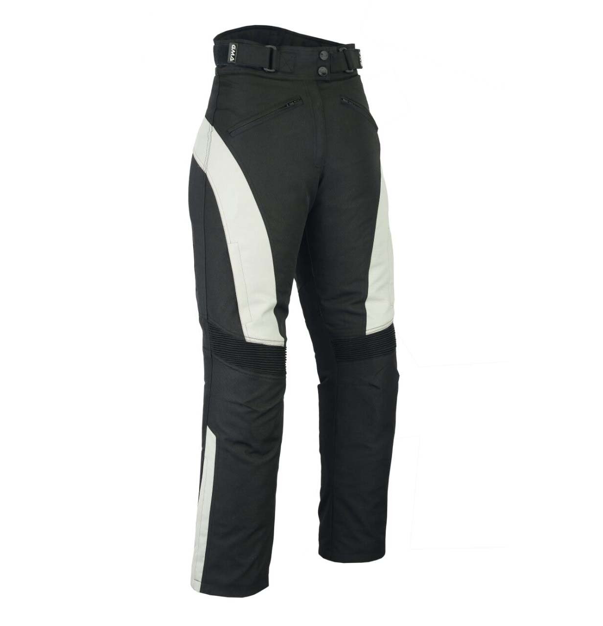 Damen Motorrad Hose Schwarz-Grau